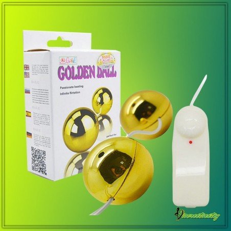Multi Speed Golden Ben Wa Vibrating Balls Anal Vaginal BV-013