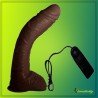 Big Bent 10" Suction Cup Chocolate Dong Vibrator RSV-075