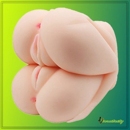 3P LOVE DOUBLE ASS & VAGINA MASTURBATOR BAV-021