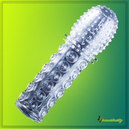 Crystal Penis Sleeve Textured Extension PES-021