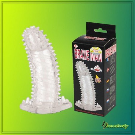 BRAVE MAN Crystal Penis Extension Sleeve PES-024