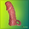 Solid Head Reusable Penis Extension Sleeve chocolate PES-026