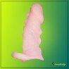 Solid Dotted Head Penis Extension Sleeve Skin Color PES-027