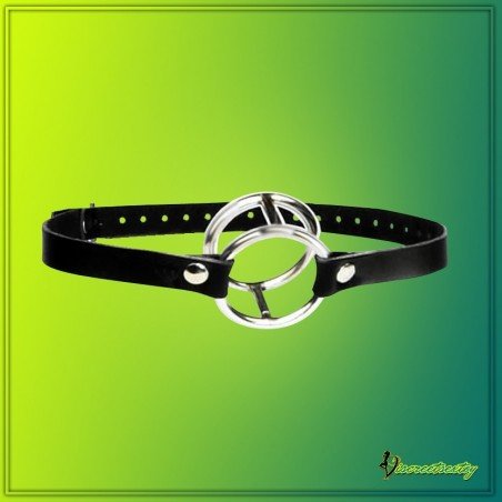 Double Metal Ring Gag for Him & Her BDSM-003