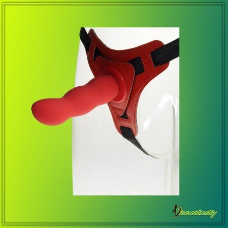 Red Deep Climax Strap On Dildo Realistic Penis Harness SO-021